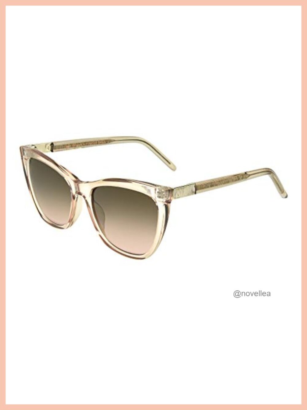 Cat Eye Sunglasses with UV Protection and Leopard Case